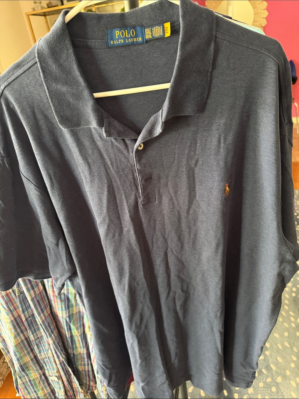 Polo by Ralph Lauren Navy Short-Sleeve Polo with Embroidered Pony